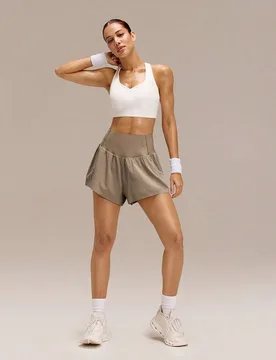 VitalSwift Pantalones cortos de entrenamiento, carrera, tenis y gimnasio con control de abdomen, secado rápido y control de olores, de cintura alta y - Shein - FashionsVida