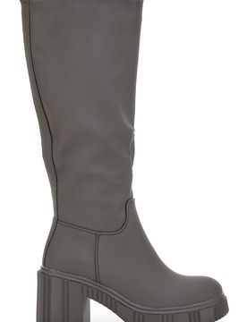 Stivali Grigio/Verdi Con Tacco a Blocco 837 37