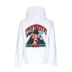 Felpa Cappuccio Uomo Triangle Sting Hoodie White