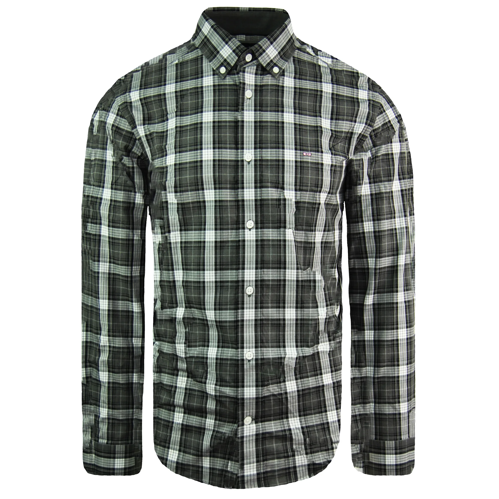Paris Regular Mens Grey Shirt Cotton - Size Small - Eden Park - FashionsVida