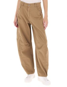 Pantalone wide leg MARRONE CHIARO M