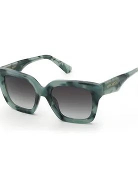 Occhiali Da Sole Da Donna Snr58-52092i Shiny Green Havana Smoke Gradient/CAT3