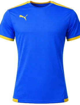 Teamliga Mens Blue Football Top Cotton - Size Small - Puma - FashionsVida