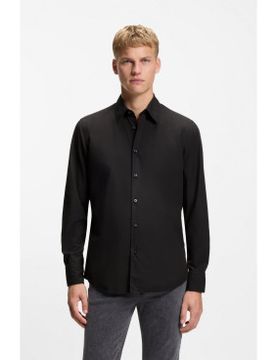Para hombre. 50518304 Camisa Relegant (L), Casual, Fiesta, Algodón, Clásico, Manga larga