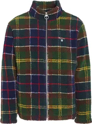 Polaire en sherpa au motif écossais - Tartan Fleece Zip Through Sweatshirt Classic Tartan - Taille L - Vert