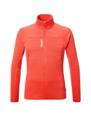 Giacca in pile da uomo FUSION GRID Polartec rosso L
