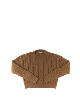 Maglione a trecce CAMMELLO 40
