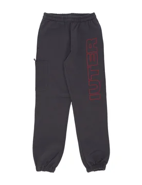 Pantalone Tuta Felpato Uomo Family Sweatpant Asphalt - IUTER - FashionsVida