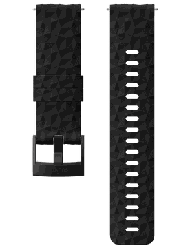 Bracelet silicone Black Black 24 mm Suunto Explore 1 taille M
