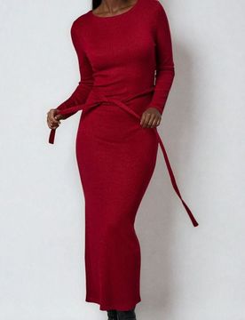 Sinsay - Vestito di felpa - rosso