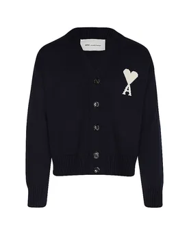 Ami Paris Cardigan bleu XL - AMI PARIS - FashionsVida