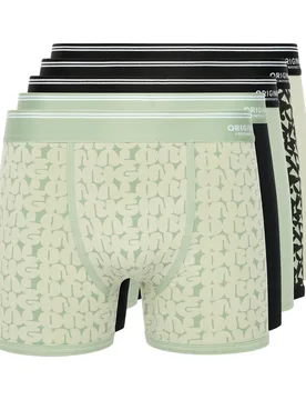 Dringal Mens Boxer Shorts 5pk - Green - Size 2xl - Crosshatch - FashionsVida