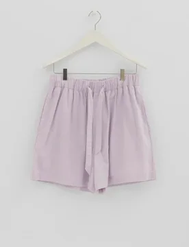 Tekla Lilac Flannel Pyjama Shorts - Tekla - FashionsVida