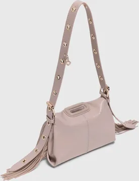 Bolso miss m mini de piel naplak con solapa multiposición - Maje - FashionsVida