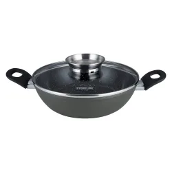 ® CERAMIC Keramik Servierpfanne 24 cm mit Deckel