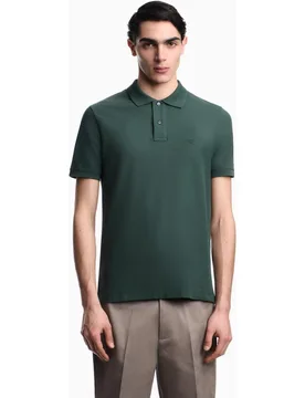 Polo piqué de hombre manga corta slim fit - Emporio Armani - FashionsVida