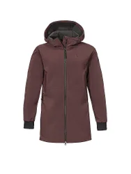 Veste Softshell Style Suavio à Capuche rouge foncé 38