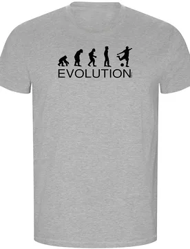 T-shirt à Manches Courtes Futbol Evolution Goal Eco Heather Grey 2XL - Kruskis - FashionsVida