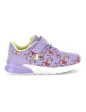 Sneakers lilla con fantasia stampata e strappo U Ps Low Cut 33 - Champion - FashionsVida