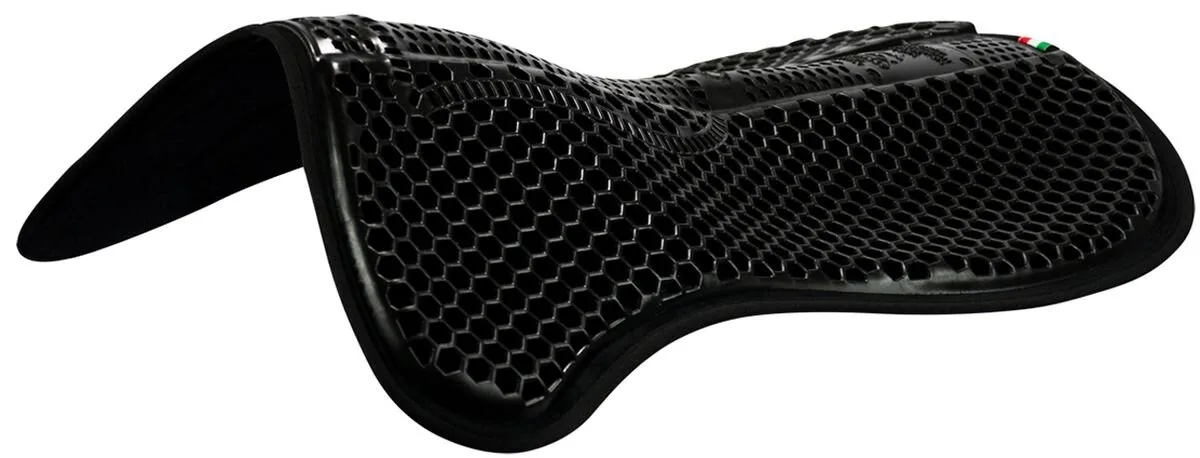 Hexagonal Air-Release Gel Pad with Micropile black black - Acavallo - FashionsVida