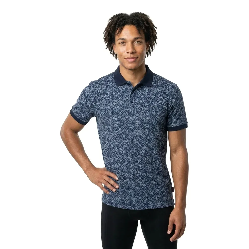 Bane Short Sleeve Polo Indigo 3XL Men - Sea Ranch - FashionsVida