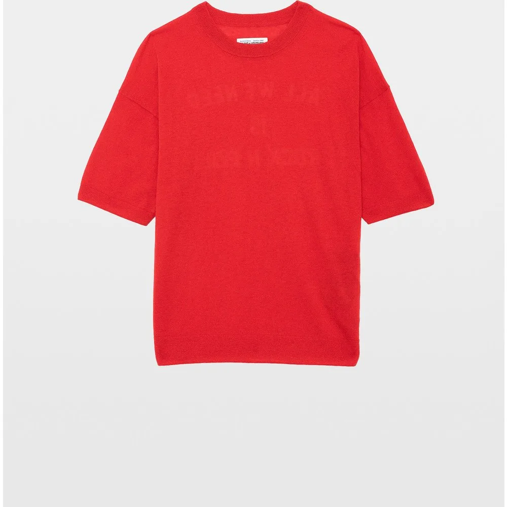 Zadig & Voltaire - Jersey de mujer 100% cachemira con mangas cortas - Zadig & Voltaire - FashionsVida