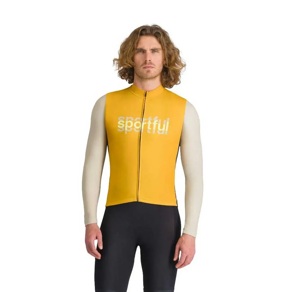 Maglia A Maniche Lunghe Supergiara Logo Thermal Gold Leaf - Sportful - FashionsVida