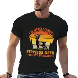 I'm into Fitness Fit'ness Deer in My Freezer T-Shirt Plus Size Simple Casual Top