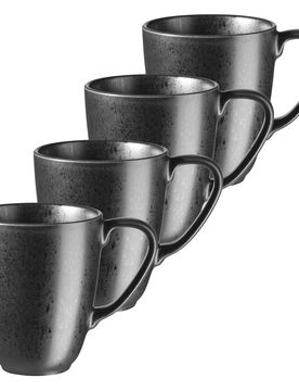Kaffeebecher-Set, Steinzeug Essential