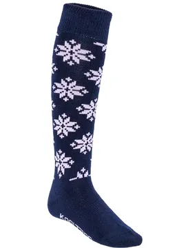 Chaussettes Longues Rose Wool Dark Navy Blue EU 40-41