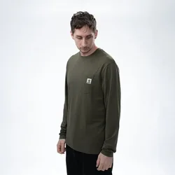Make It Happen Carp Logo Long Sleeve T-shirt Green L Men