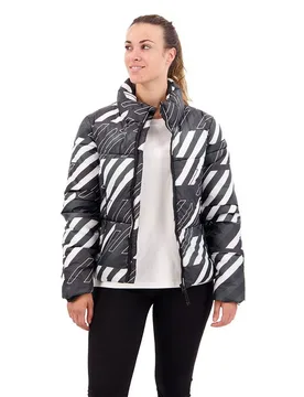 Veste Sportstyle Statement Puffer Black AOP S - Superdry - FashionsVida