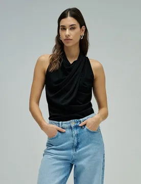 Top drapeado sin mangas ajuste regular de mujer - Salsa Jeans - FashionsVida