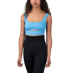 Tape Strappy Milano Top Blue Crush L Damen