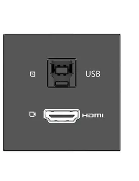 Module De Connectivité Hdmi Et Usb-b Black One Size unisex - Kramer - FashionsVida