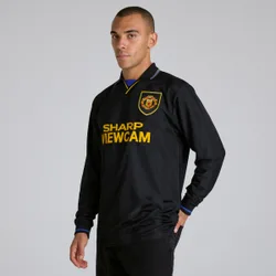 Manchester United Long Sleeve 1993-95 Away Shirt Black 2XL