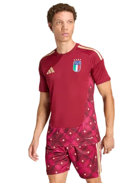 Italy Men Jerseys/Replicas - Red - Size S - Poly Mesh - Red - Size: Small - Adidas - FashionsVida