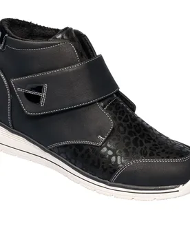 Komfort-Wärmestiefelette „Leo“ schwarz 39 Damen - wonderwalk - FashionsVida