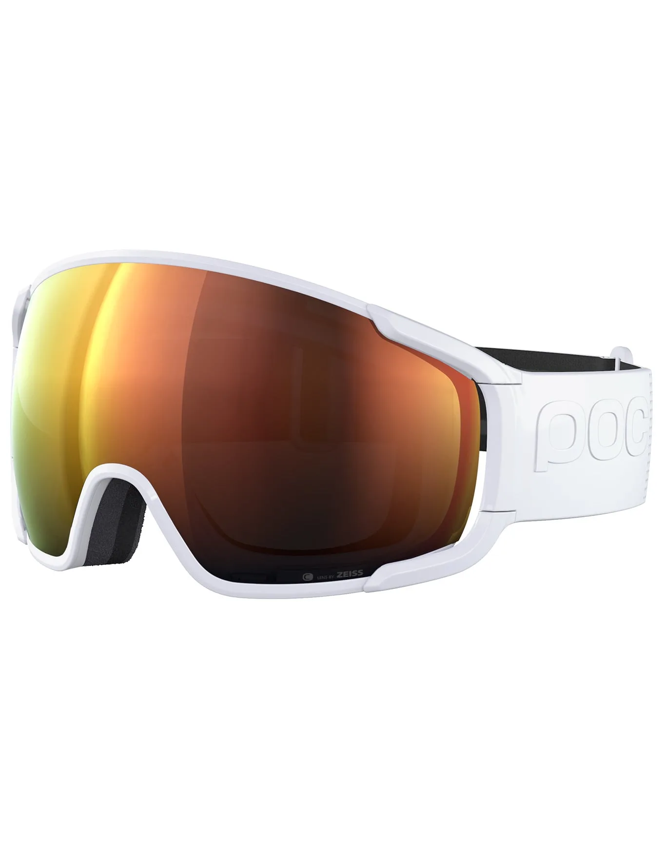 Skibrille Zonula Hydrogen White/Partly Sunny Orange Weiß - Poc - FashionsVida