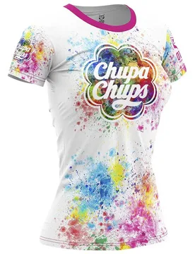 Chupa Chups Paint Short Sleeve T-shirt White XS Women - OTSO - FashionsVida