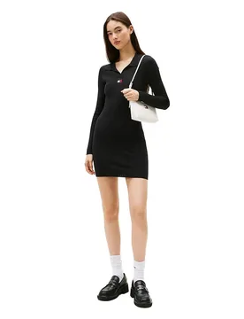 Robe à Manches Longues Dw0dw22183 Black L - Tommy Jeans - FashionsVida