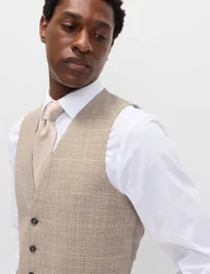 Regular Fit Check Waistcoat Neutral male