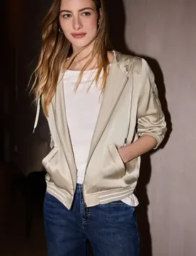 Street One Hoodie Blouson female Beige - Street One Studio - FashionsVida