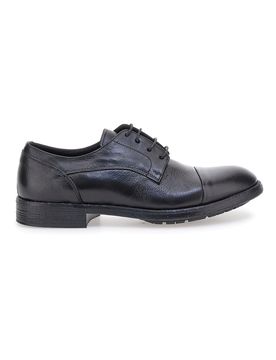 Scarpe stringate nere in vera pelle eleganti 1215P 45
