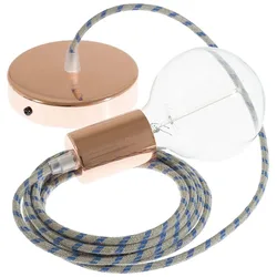 Cables Suspension Luminaire Rd55 Stripes 1 M Diy Steward Blue / Copper One Size