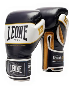 Gants De Boxe En Cuir Synthétique Shock X Blue 16 oz