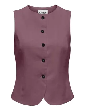 Only Damen Weste Bordeaux 512787