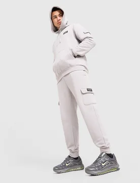 Mens Pantaloni della tuta Fleece Cargo Rocco - Grigio, grigio grigio Uomo taglia XL - McKenzie - FashionsVida