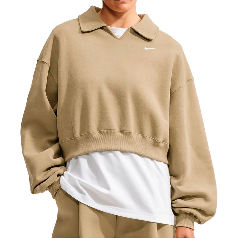 Studio sudadera mujer Beige (S) - Nike - FashionsVida