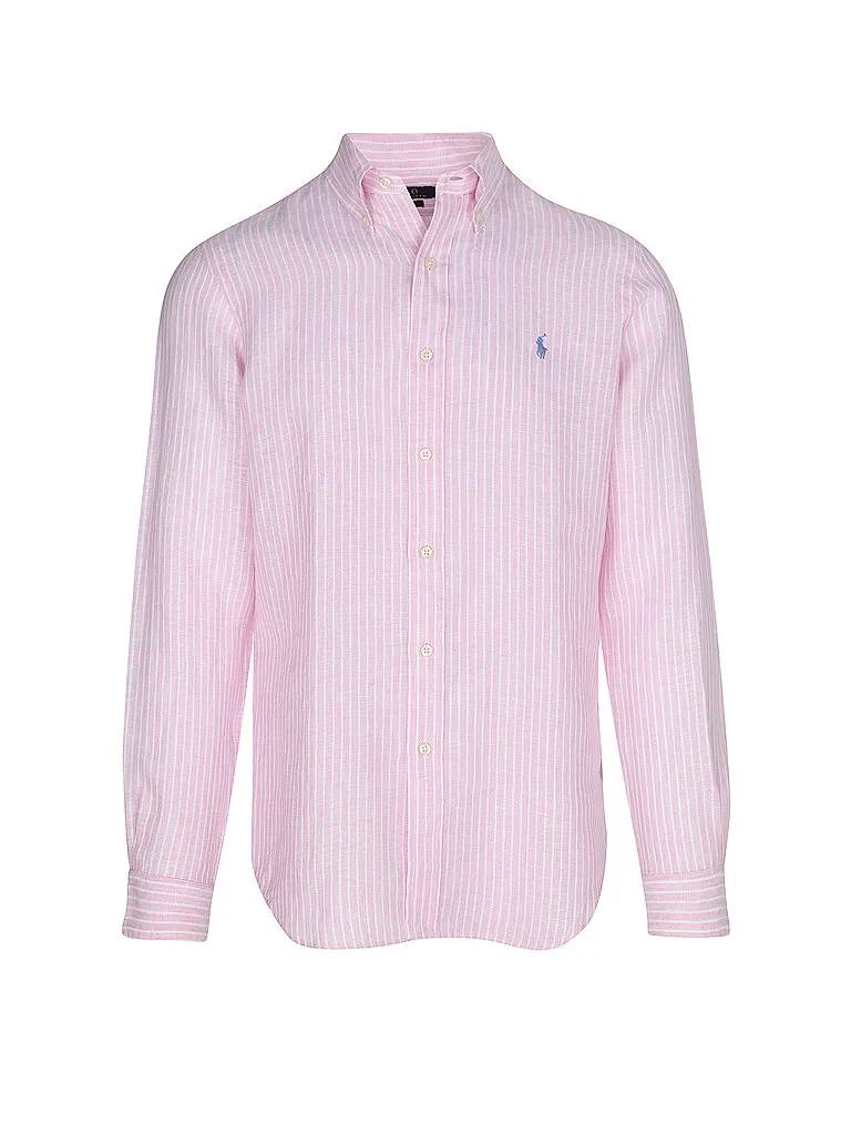 Camisa de lino Custom Fit rosa XL - Ralph Lauren - FashionsVida